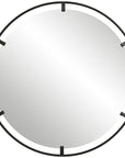 Uttermost Cashel Round Iron Mirror