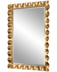 Uttermost Haya Scalloped Gold Mirror