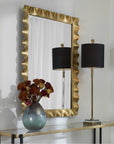 Uttermost Haya Scalloped Gold Mirror