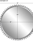 Uttermost Taza Round Mirror