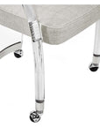 Interlude Home Willa Desk Chair - Dove/Silver