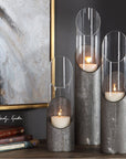 Uttermost Karter Iron & Glass Candleholders, 3-Piece Set