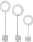 Uttermost Coin Toss Marble Rings, 3-Piece Set