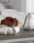 Uttermost Urchin Textured Ivory Vases, 2-Piece Set