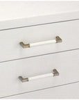 Interlude Home Taylor 5-Drawer Chest - White
