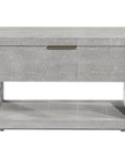 Interlude Home Montaigne Bedside Chest - Shagreen
