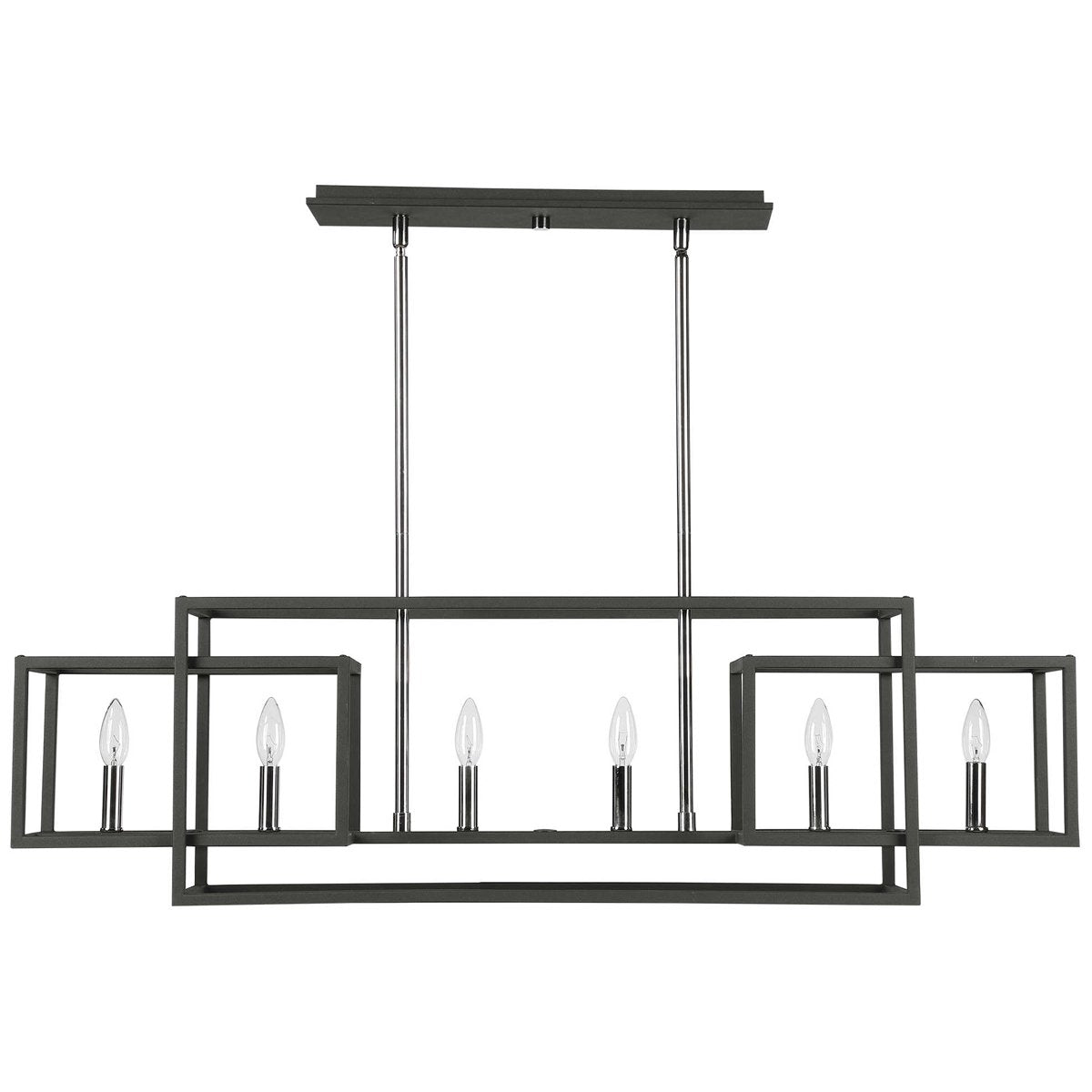 Uttermost Quadrangle 6-Light Rectangular Chandelier