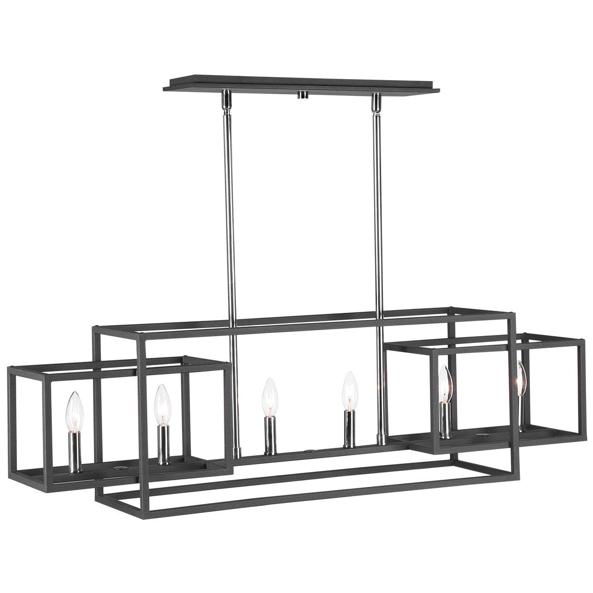 Uttermost Quadrangle 6-Light Rectangular Chandelier