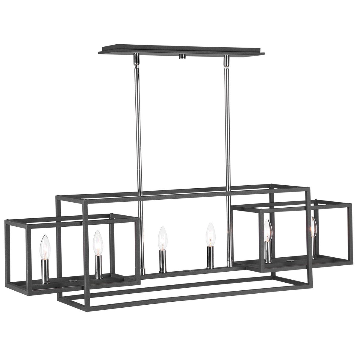 Uttermost Quadrangle 6-Light Rectangular Chandelier