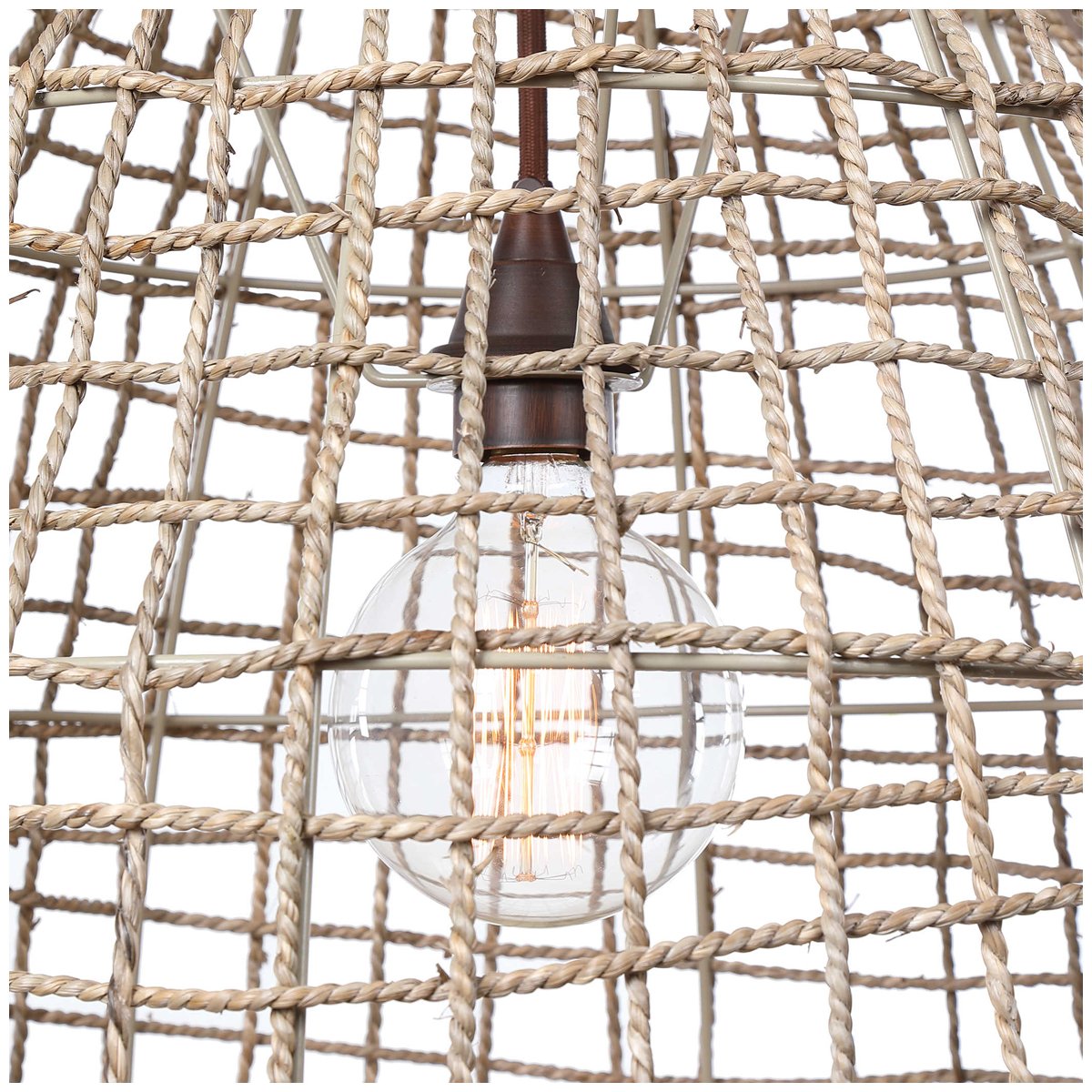 Uttermost Cross Weave 1-Light Pendant