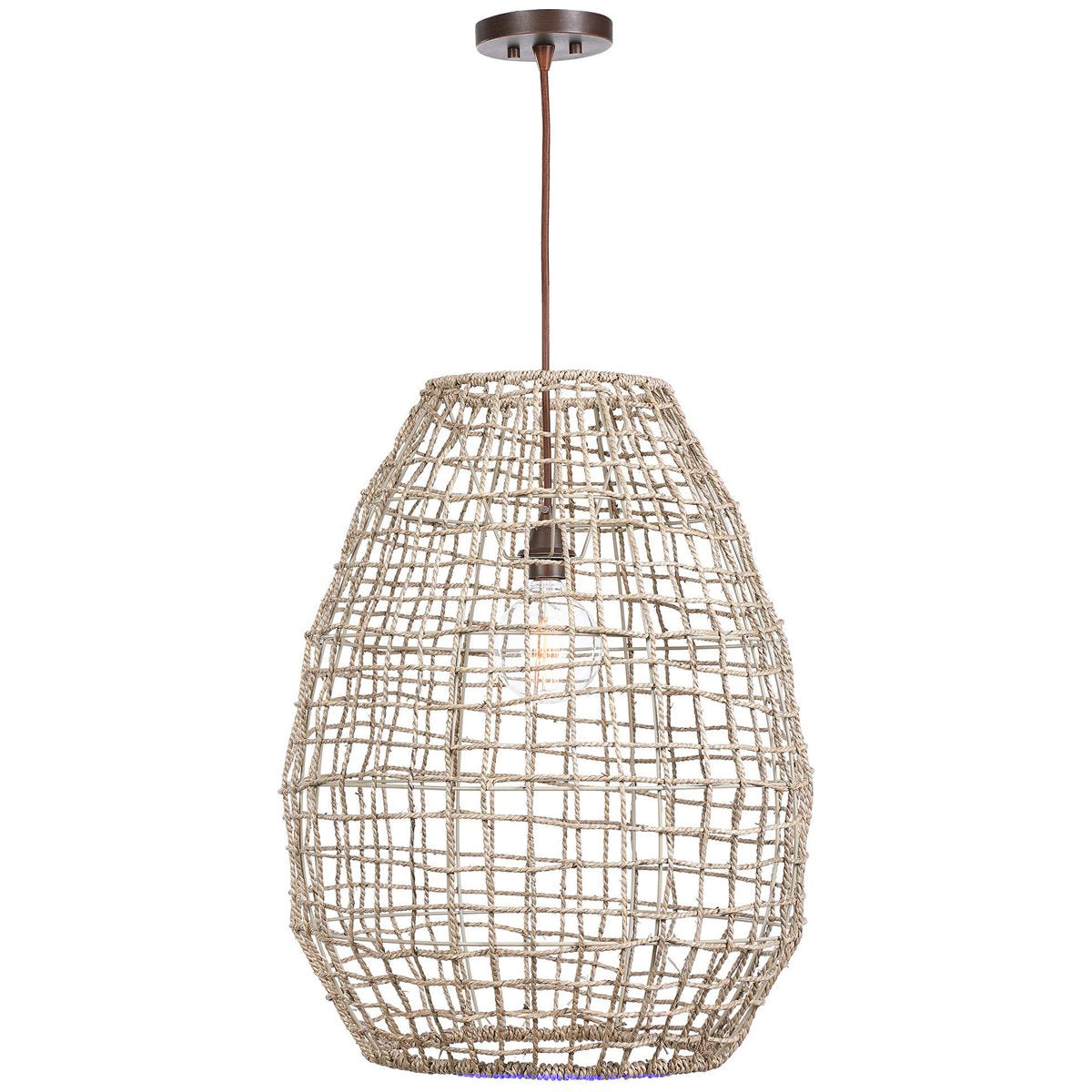 Uttermost Cross Weave 1-Light Pendant