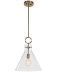 Uttermost Imbuto Funnel Glass 1-Light Pendant