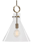 Uttermost Imbuto Funnel Glass 1-Light Pendant