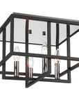 Uttermost Quadrangle 4-Light Flush Mount