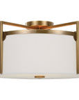 Uttermost Colfax Brass 3-Light Semi Flush