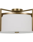 Uttermost Colfax Brass 3-Light Semi Flush