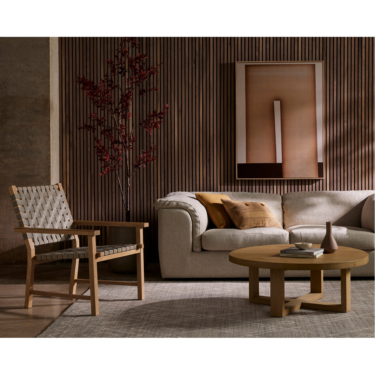 Four Hands Atelier Jayce Sofa 90-Inch Fallon Linen