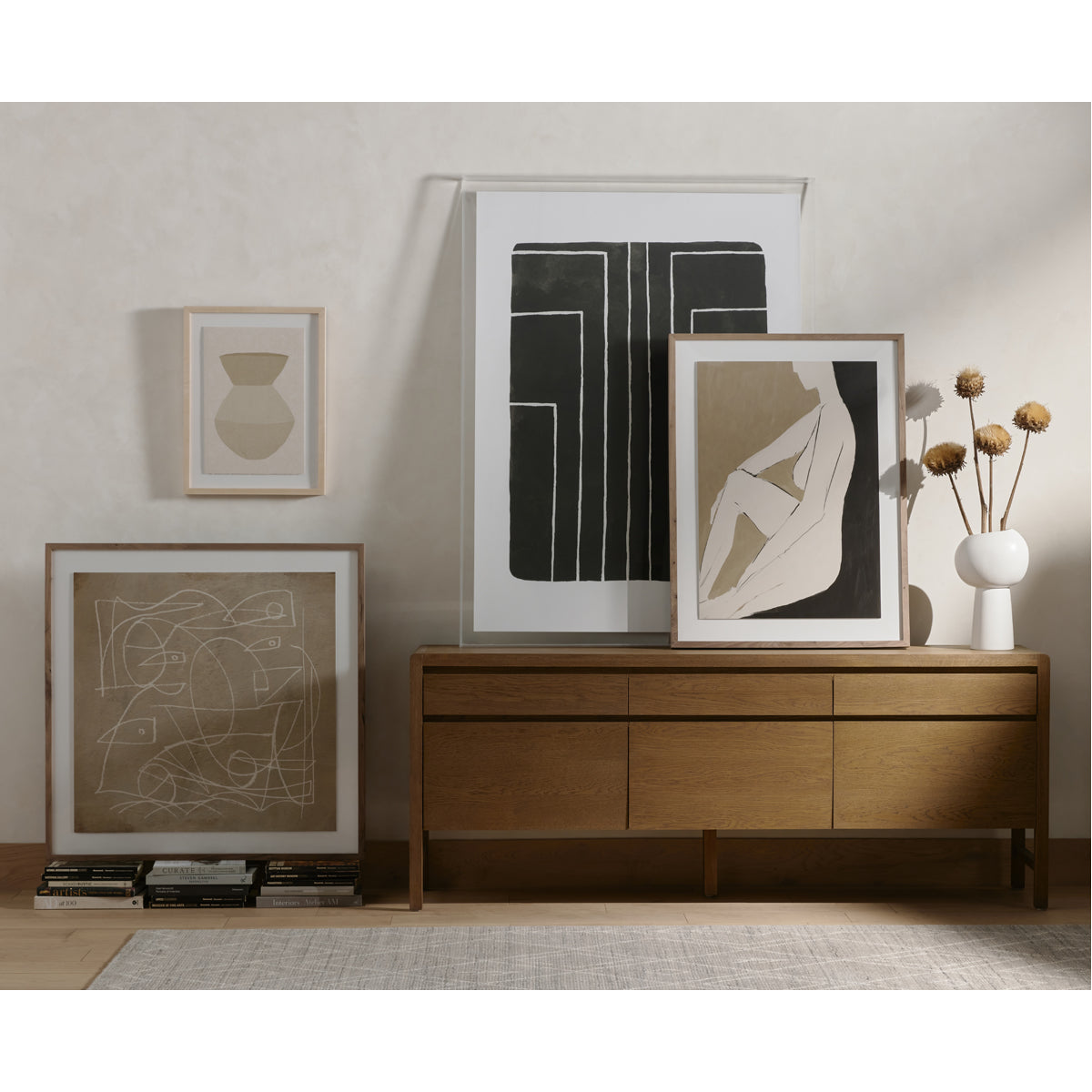 Four Hands Irondale Jeanne Sideboard - Drifted Oak Solid