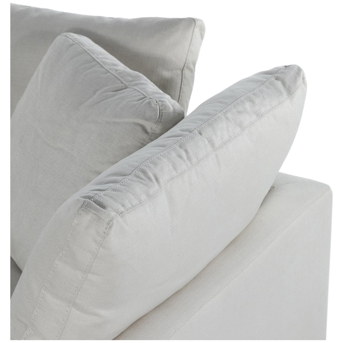 Four Hands Centrale Stevie Anders Ivory Sectional with Free Ottoman