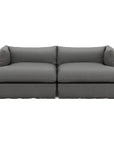 Four Hands Atelier Habitat Double Chaise Sectional - Fallon Charcoal