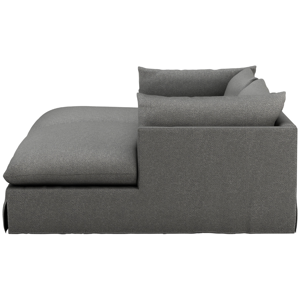 Four Hands Atelier Habitat Double Chaise Sectional - Fallon Charcoal