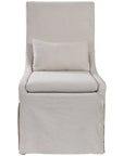 Uttermost Coley White Linen Armless Chair