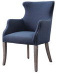Uttermost Yareena Blue Wing Chair