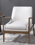 Uttermost Bev White Accent Chair