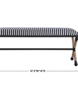 Uttermost Braddock Striped Bench