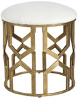 Uttermost Trellis Geometric Accent Stool