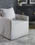 Uttermost Welland Gray Swivel Chair