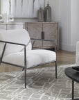 Uttermost Brisbane Light Gray Accent Chair