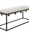 Uttermost Paradox Iron & Fabric Bench