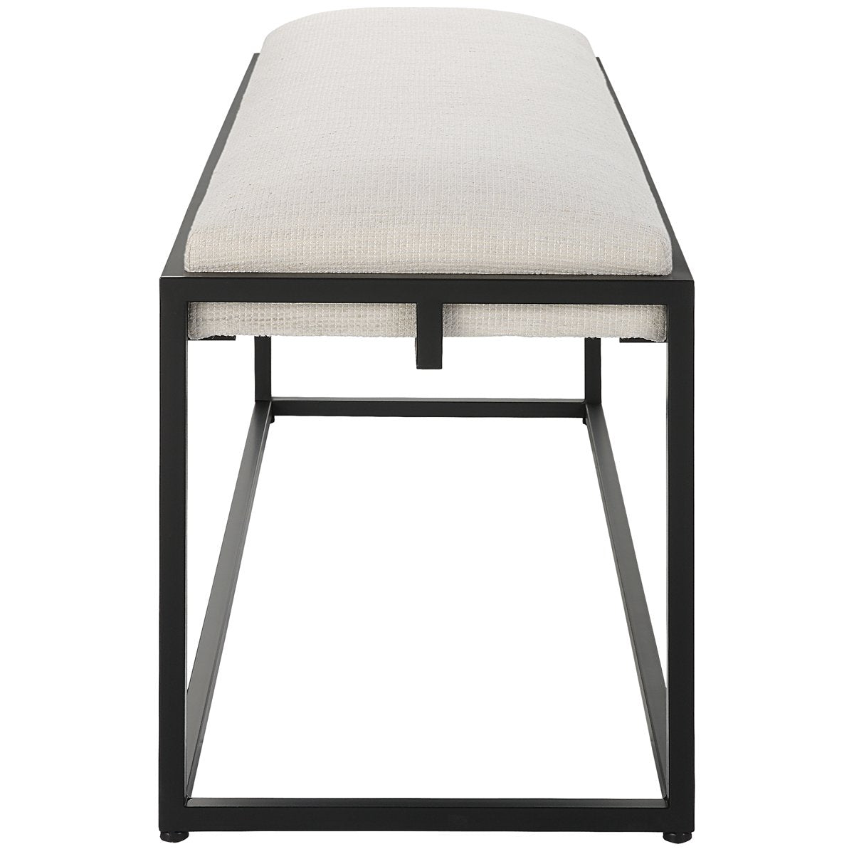 Uttermost Paradox Iron &amp; Fabric Bench