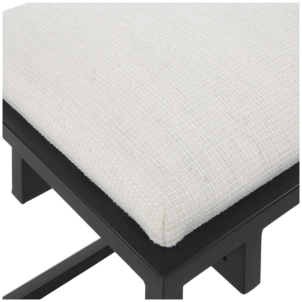 Uttermost Paradox Iron &amp; Fabric Bench