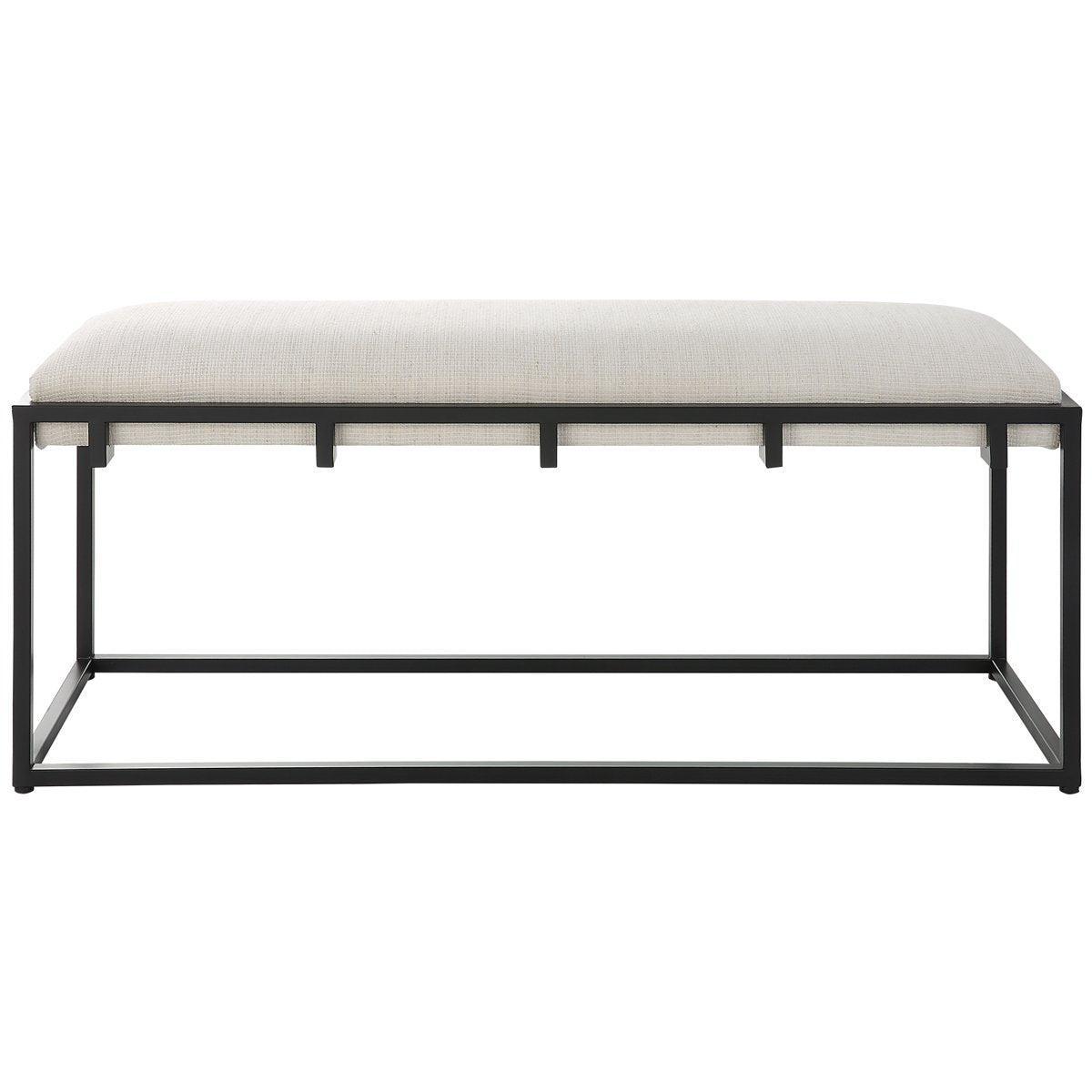 Uttermost Paradox Iron &amp; Fabric Bench