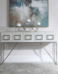 Uttermost Abaya White Console Table