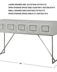 Uttermost Abaya White Console Table