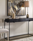 Uttermost Telone Modern Black Console Table