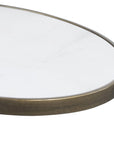Uttermost Jessenia White Marble Accent Table