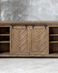 Uttermost Primalia Barn Door Media Console