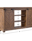 Uttermost Primalia Barn Door Media Console
