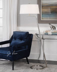 Uttermost Ordino Modern Nickel Floor Lamp