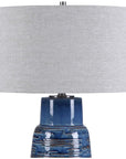 Uttermost Magellan Blue Table Lamp