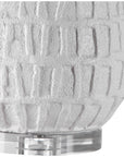 Uttermost Caelina Textured White Table Lamp