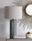 Uttermost Callais Crackled Aqua Table Lamp