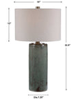 Uttermost Callais Crackled Aqua Table Lamp