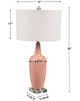Uttermost Anastasia Light Pink Table Lamp