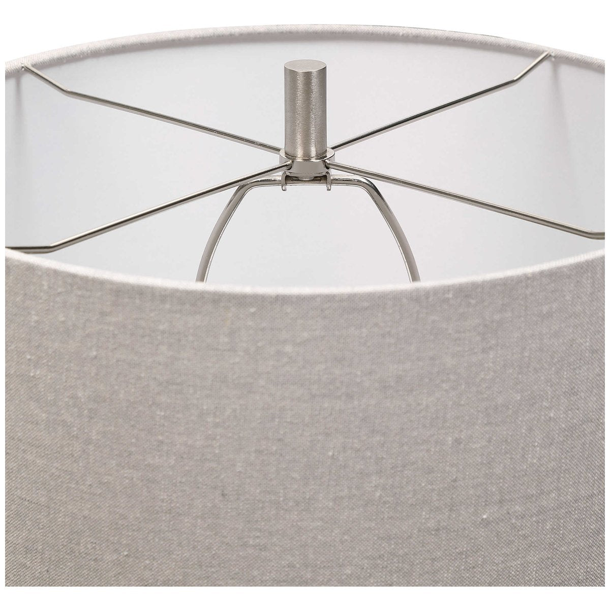 Uttermost Comanche White Crackle Table Lamp