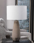 Uttermost Volterra Taupe-Gray Table Lamp